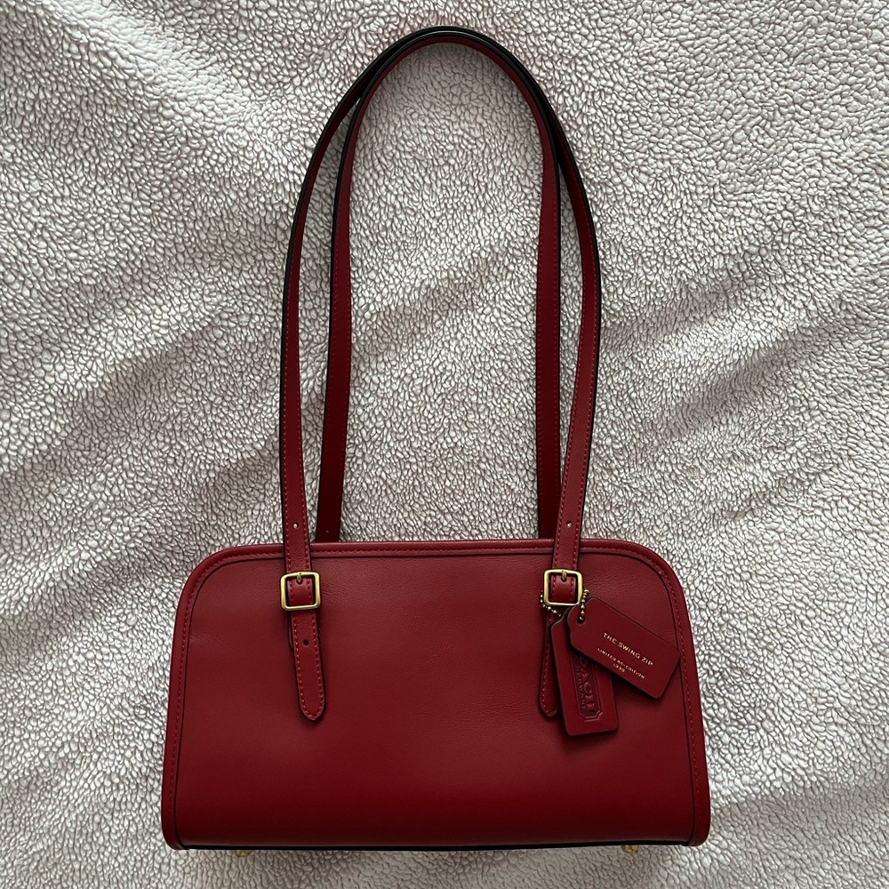 NWOT Coach Swing Zip in Ruby (DISCONTINUED COLOR)